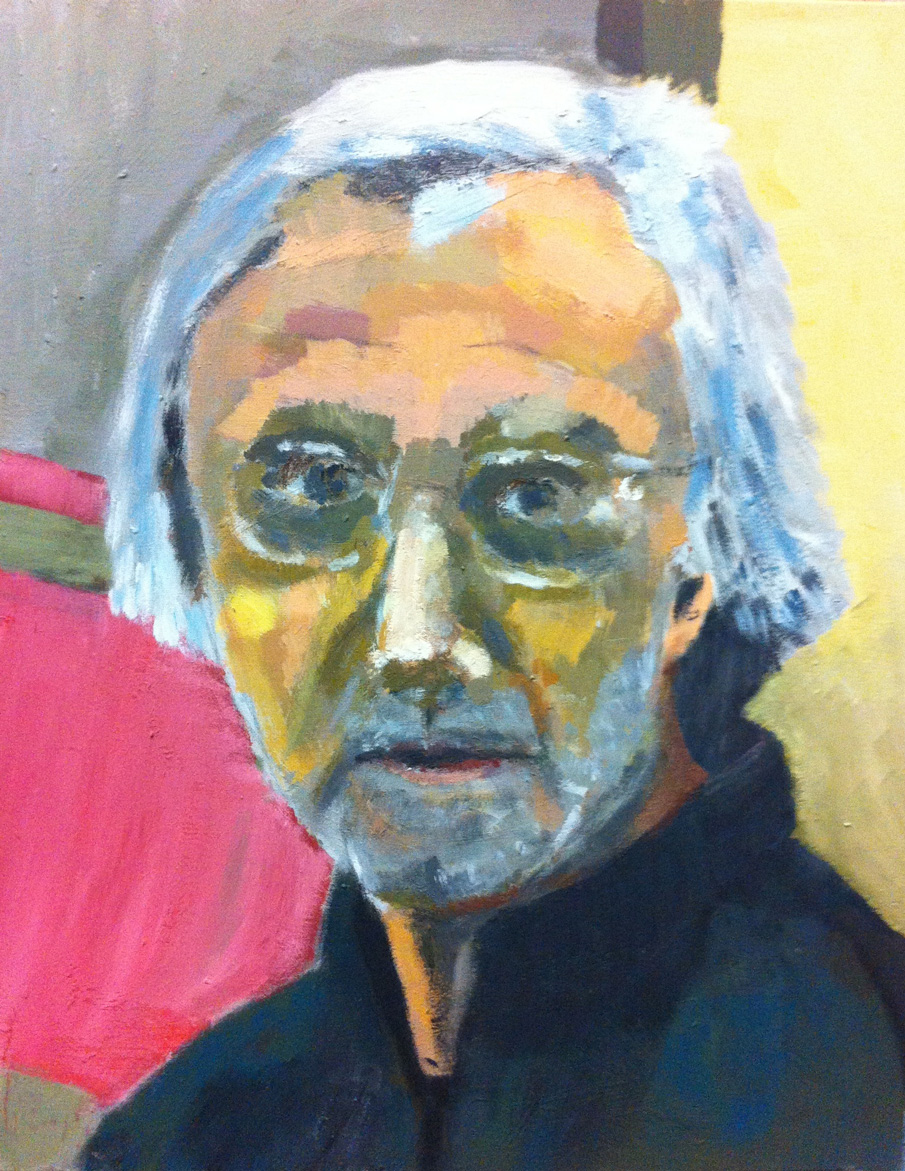 N°43 - Autoportrait - Acrylique sur toile - 50 x 40 cm - 10 décembre 2012