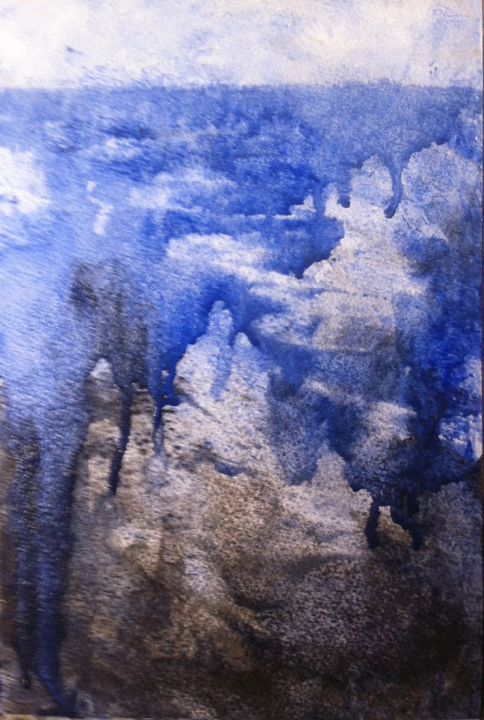 N°871 - Seul Boutès sauta - Acrylique sur papier - 28 x 19 cm - 06 décembre 2013