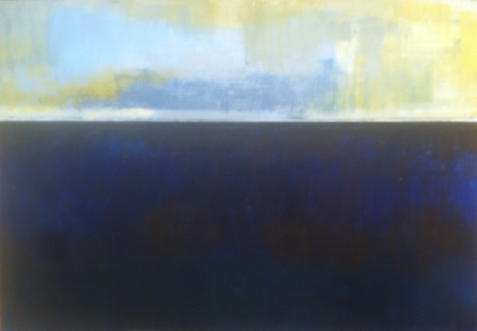 N°1825 - Pleine mer - Acrylique sur toile - 97 x 130 cm - 21 mars 2015